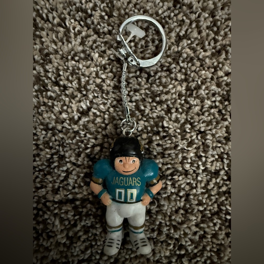 VINTAGE 1990s Jacksonville Jaguars LIL SPORTS BRAT KEYCHAIN
